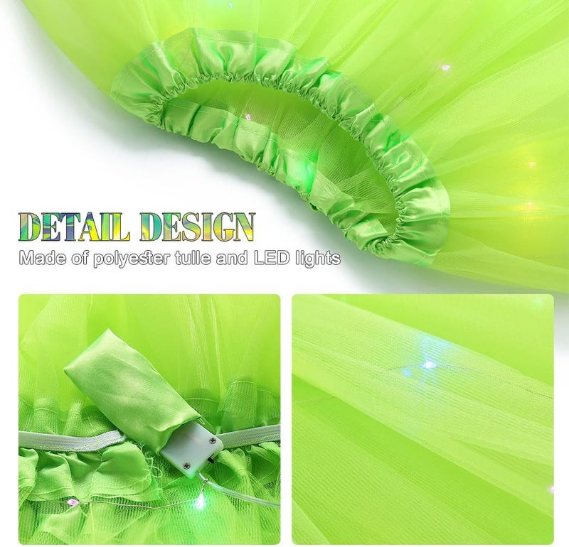 TWINKLEDE Light Up Tutu Skirt Led Tulle Tutus Glow Running Dance Costume Skirts for Women - Image 4